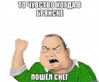 То чувство когда в Брянске Пошёл Снег