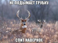 не подымает трубку спит наверное