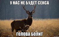 У нас не будет секса Голова болит