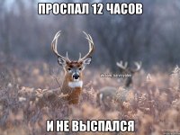 Проспал 12 часов и не выспался