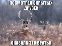 посмотрел скрытых друзей сказала это братья