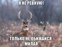 Я не ревную! Только не обижайся, милая