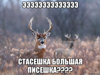 ээээээээээээээ Стасешка большая писешка????