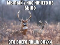 МЫЛЫЙ У НАС НИЧЕГО НЕ БЫЛО ЭТО ВСЕГО ЛИШЬ СЛУХИ