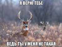 я верю тебе ведь ты у меня не такая