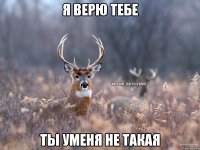 я верю тебе ты уменя не такая