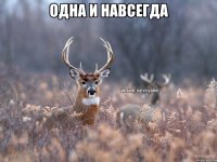 одна и навсегда 