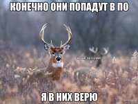 Конечно они попадут в ПО я в них верю