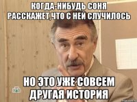 Когда-нибудь Соня расскажет,что с ней случилось Но это уже совсем другая история