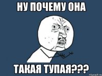 НУ ПОЧЕМУ ОНА ТАКАЯ ТУПАЯ???