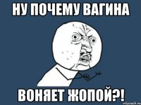 ну почему вагина ВОНЯЕТ ЖОПОЙ?!