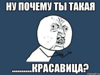 Ну почему ты такая ..........красавица?