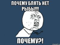 Почему блять нет рыбы!!! Почему?!