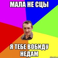 мала не сцы я тебе вобиду недам