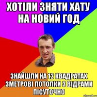 ХОТІЛИ ЗНЯТИ ХАТУ НА НОВИЙ ГОД ЗНАЙШЛИ НА 12 КВАДРАТАХ 3МЕТРОВІ ПОТОЛКИ З ВІДРАМИ ПІСУТОЧНО