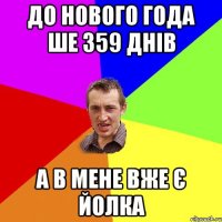 до нового года ше 359 днів а в мене вже є йолка