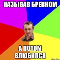 называв бревном а потом влюбился