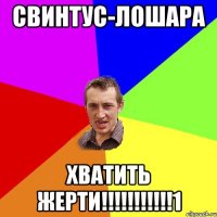 Свинтус-лошара Хватить жерти!!!!!!!!!!!1