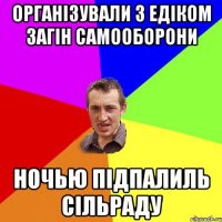 Організували з Едіком загін самооборони ночью підпалиль сільраду