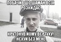 побачив шо Шаман всіх розкидає крутонув йому вєртуху! нєхуй без мене