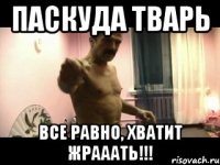 Паскуда Тварь Все равно, хватит жрааать!!!