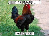 QIRIMAKİ QAZAQLIQNIñ özgün VEKİLİ