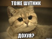 Тоже шутник дохуя?