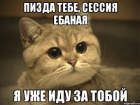 пизда тебе, сессия ебаная я уже иду за тобой