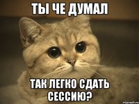 ты че думал так легко сдать сессию?