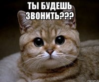 ты будешь звонить??? 