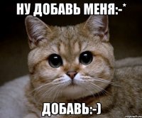 ну добавь меня:-* Добавь:-)