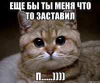 еще бы ты меня что то заставил п......))))