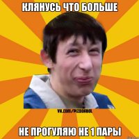 клянусь что больше не прогуляю не 1 пары