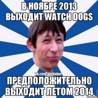 В Ноябре 2013 выходит Watch Dogs Предположительно выходит летом 2014