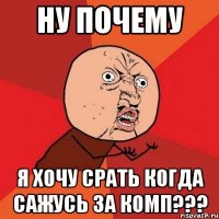 Ну почему Я хочу срать когда сажусь за комп???