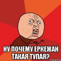  Ну почему Еркежан такая тупая?