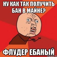 Ну как так получить бан в Майне? Флудер ебаный