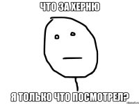 что за херню я только что посмотрел?