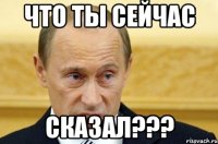 что ты сейчас сказал???