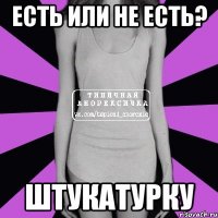 есть или не есть? штукатурку