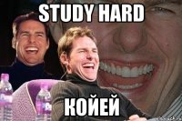 study hard койей