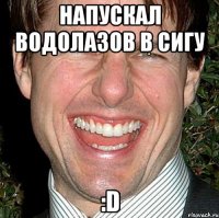 Напускал водолазов в сигу :D