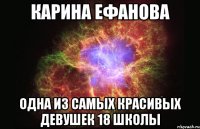 Карина Ефанова Одна из самых красивых девушек 18 школы