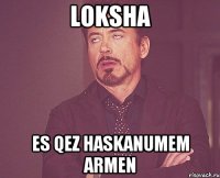 loksha es qez haskanumem Armen