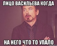 лицо Васильева когда на него что то упало