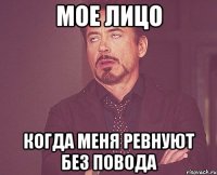 Мое лицо Когда меня ревнуют без повода