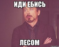 ИДИ ЕБИСЬ ЛЕСОМ