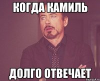 Когда Камиль Долго отвечает