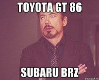 Toyota GT 86 Subaru BRZ