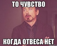 ТО ЧУВСТВО КОГДА ОТВЕСА НЕТ